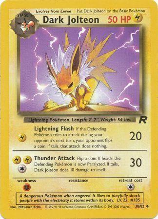 Dark Jolteon 038  - Unlimited - Uncommon