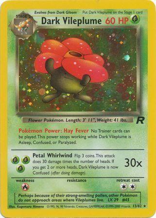 Dark Vileplume (13) (13) 013  - Unlimited Holofoil - Holo Rare