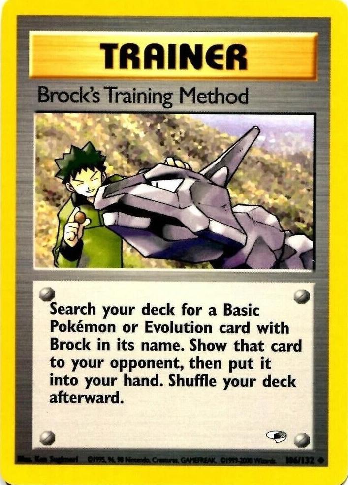 Brock's Training Method 106  - Unlimited - Uncommon