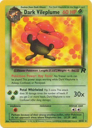 Dark Vileplume (30) (30) 030  - Unlimited - Rare