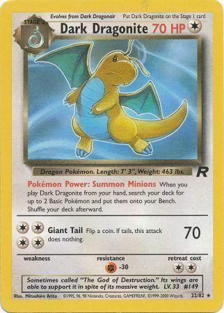Dark Dragonite (22) (22) 022  - Unlimited - Rare