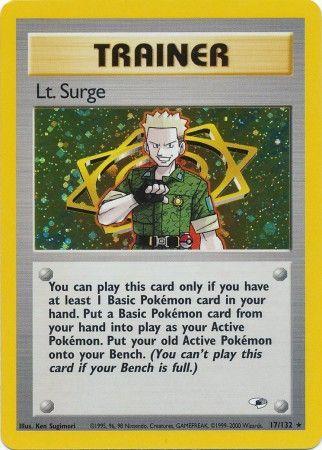 Lt. Surge (17) (17) 017/132  - Unlimited Holofoil - Holo Rare