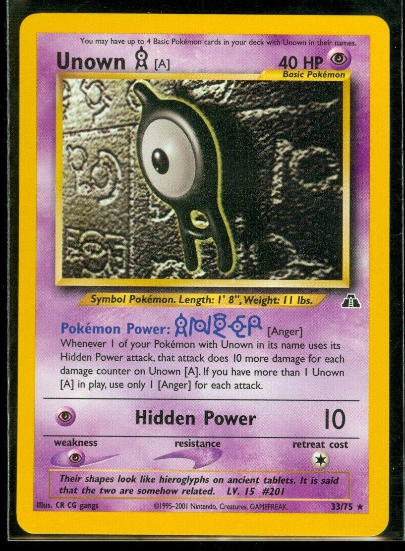 Unown [A] (33)  - Unlimited - Rare