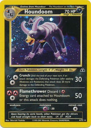 Houndoom (4)  - Unlimited Holofoil - Holo Rare
