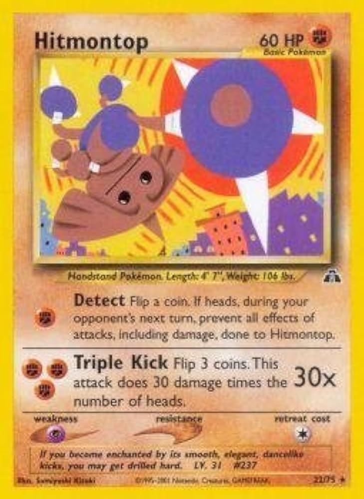 Hitmontop (22)  - Unlimited - Rare