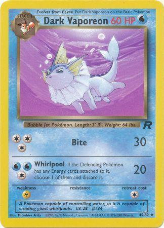 Vaporeon sombre (45/82) [Team Rocket Unlimited] 