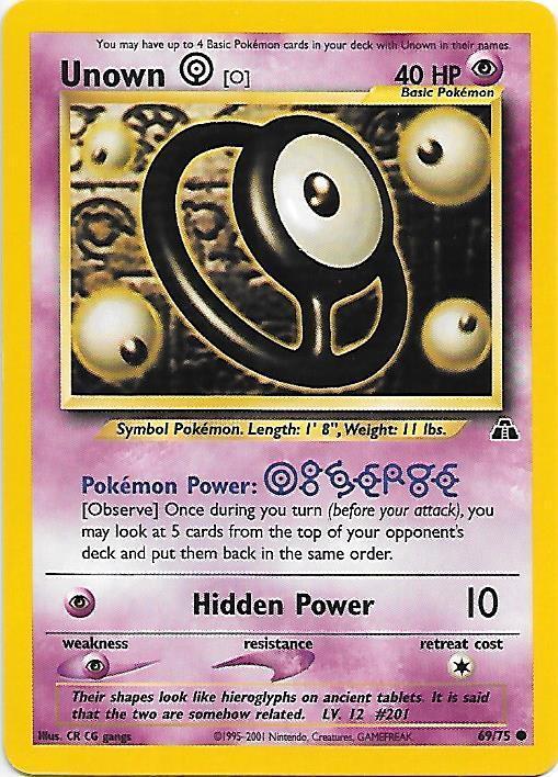 Unown [O] 069  - Unlimited - Common