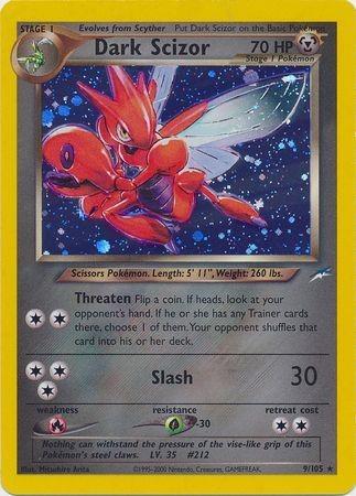 Dark Scizor  - Unlimited Holofoil - Holo Rare