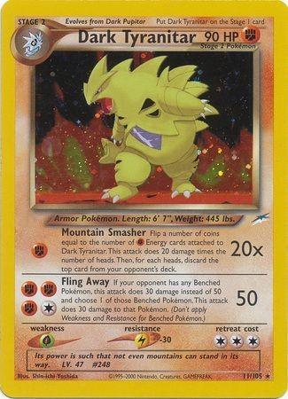 Dark Tyranitar  - Unlimited Holofoil - Holo Rare