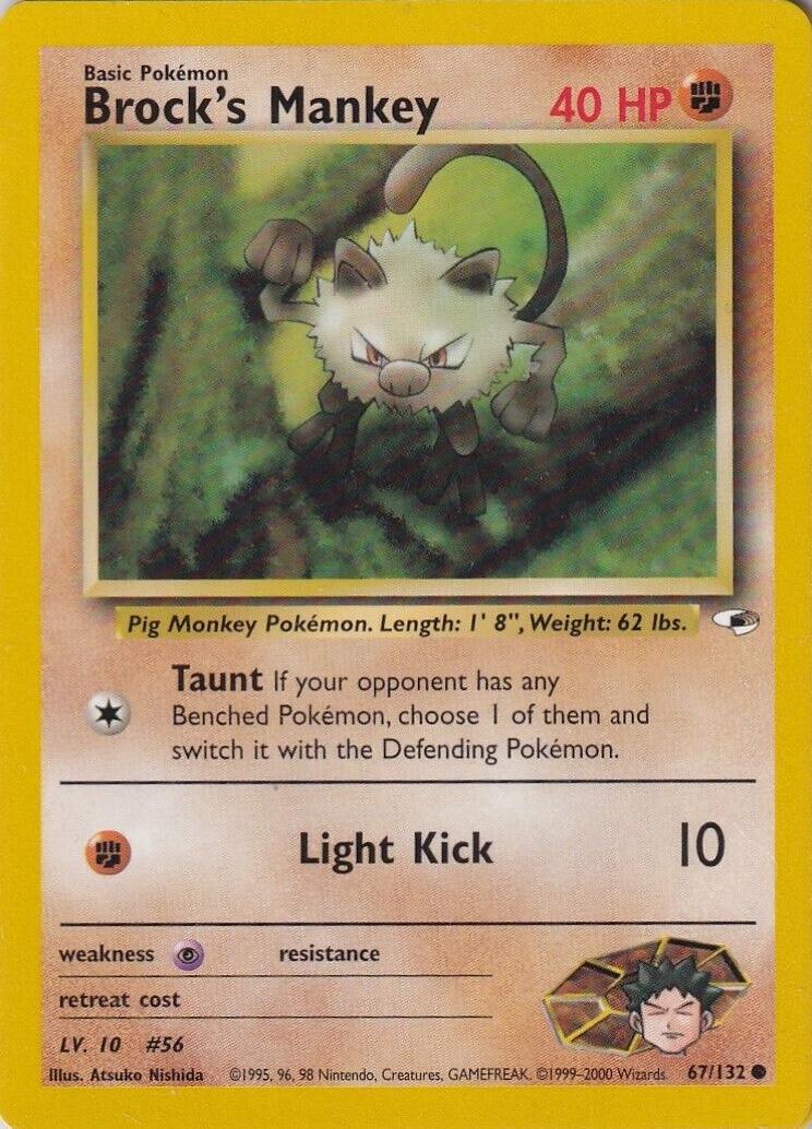 Brock's Mankey (67) (67) 067  - Unlimited - Common