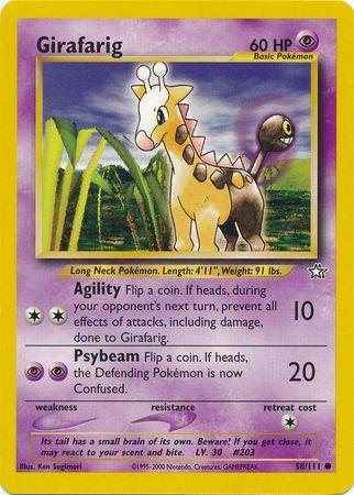 Girafarig 058  - Unlimited - Common