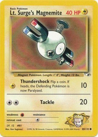 Lt. Surge's Magnemite (80) (80) 080  - Unlimited - Common