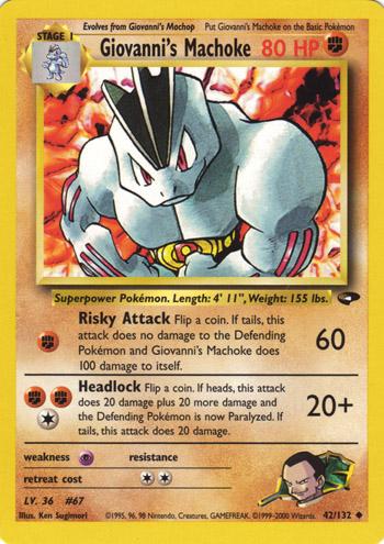 Giovanni's Machoke 042  - Unlimited - Uncommon