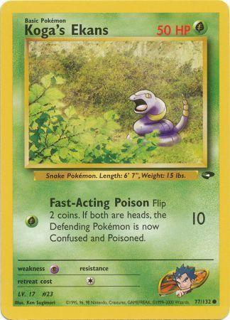 Koga's Ekans 077  - Unlimited - Common