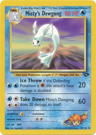 Misty's Dewgong 054  - Unlimited - Uncommon