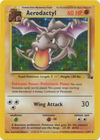 Aerodactyl (1) (1) 001  - Unlimited Holofoil - Holo Rare