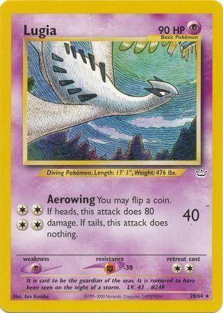 Lugia 020  - Unlimited - Rare