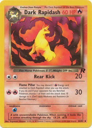 Dark Rapidash 044  - Unlimited - Uncommon