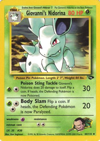 Giovanni's Nidorina 044  - Unlimited - Uncommon