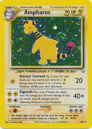 Ampharos  - Unlimited Holofoil - Holo Rare