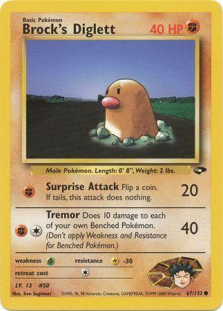Brock's Diglett 067  - Unlimited - Common