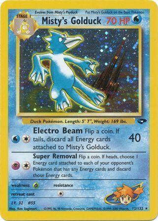 Misty's Golduck 012  - Unlimited Holofoil - Holo Rare