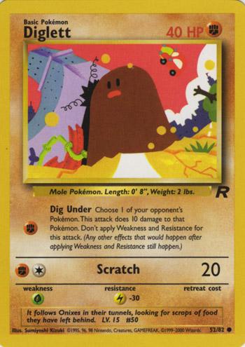 Diglett (52/82) [Team Rocket Illimité] 