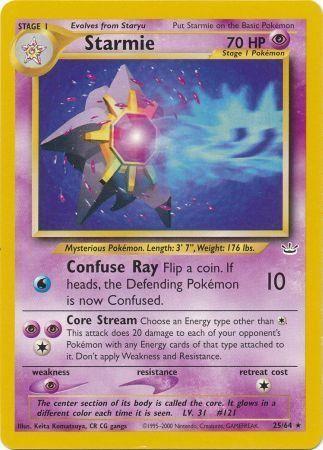 Starmie 025  - Unlimited - Rare