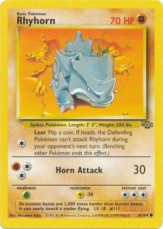 Rhyhorn (61/64) [Jungle Illimité] 