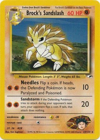 Brock's Sandslash 023  - Unlimited - Rare
