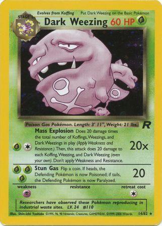 Dark Weezing (14) (14) 014  - Unlimited Holofoil - Holo Rare