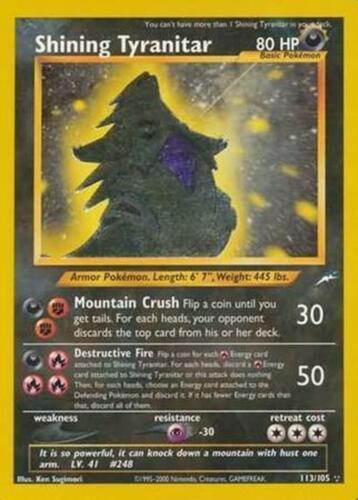 Shining Tyranitar  - Unlimited Holofoil - Secret Rare