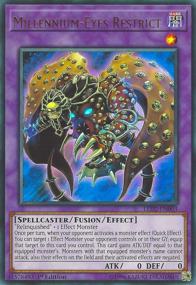 Millennium-Eyes Restrict (LED2-EN003) - Ultra Rare