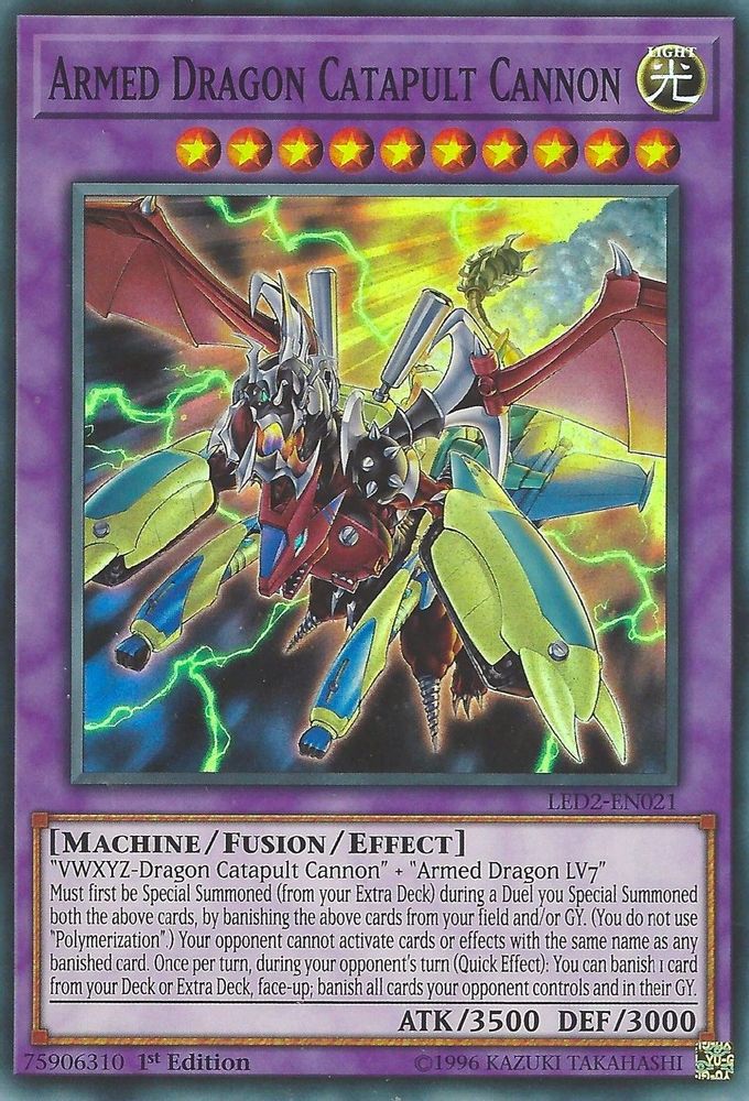 Armed Dragon Catapult Cannon (LED2-EN021) - Super Rare