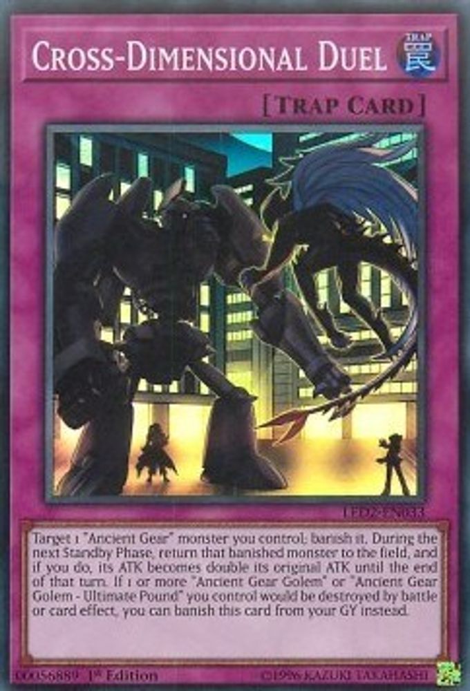 Cross-Dimensional Duel (LED2-EN033) - Super Rare