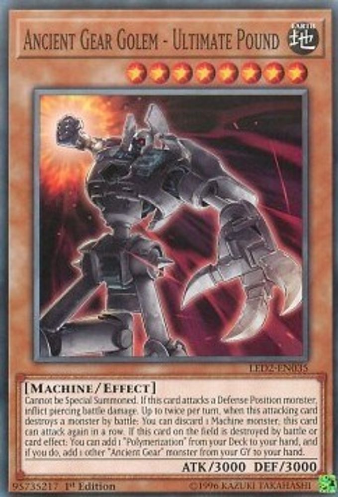Ancient Gear Golem - Ultimate Pound (LED2-EN035) - Common