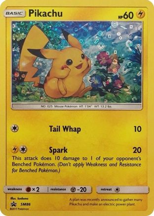 Pikachu (SM86) (Promo General Mills) [Soleil et Lune : Promos Black Star] 