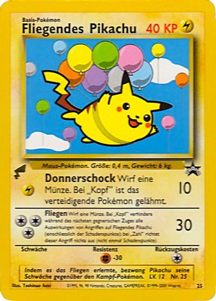 Pikachu (Flying) 025  - Promo