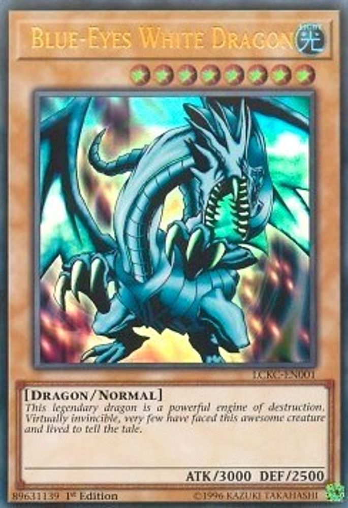 Blue-Eyes White Dragon (Version 1) (LCKC-EN001) - Ultra Rare