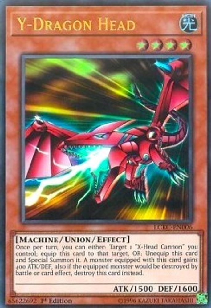 Y-Dragon Head (LCKC-EN006) - Ultra Rare