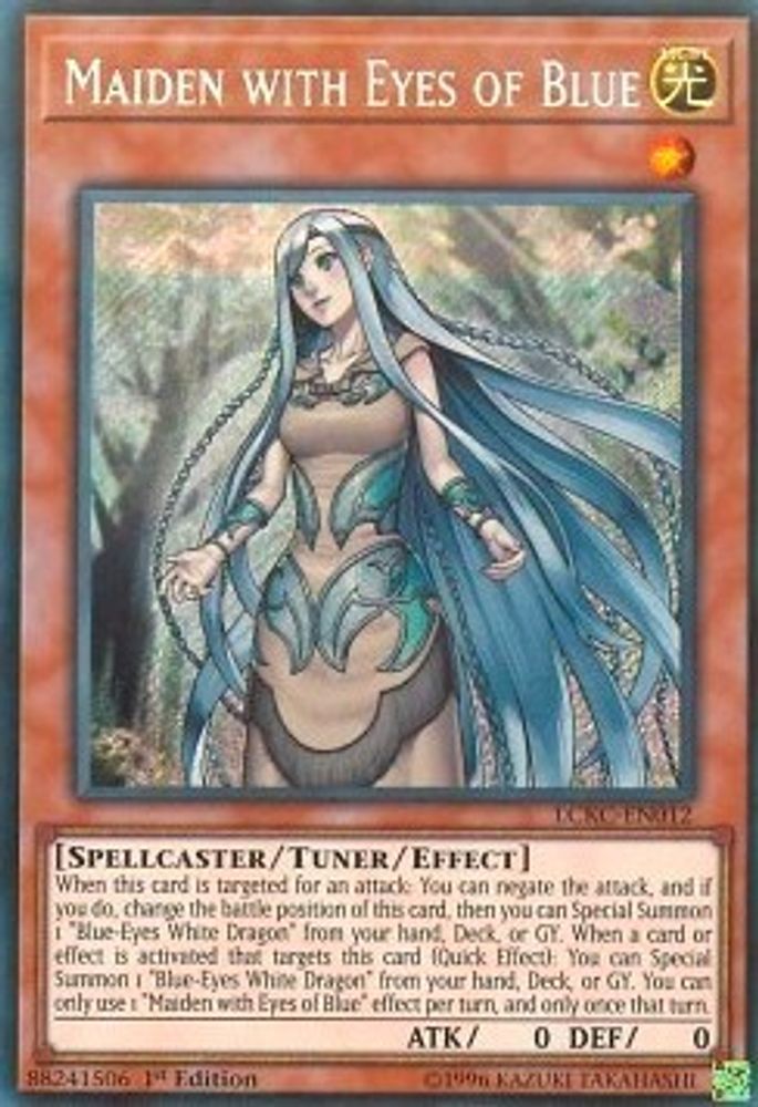 Maiden with Eyes of Blue (LCKC-EN012) - Secret Rare