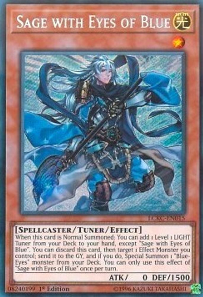Sage with Eyes of Blue (LCKC-EN015) - Secret Rare