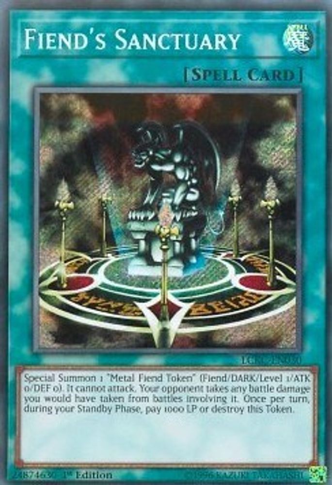 Fiend's Sanctuary (LCKC-EN030) - Secret Rare
