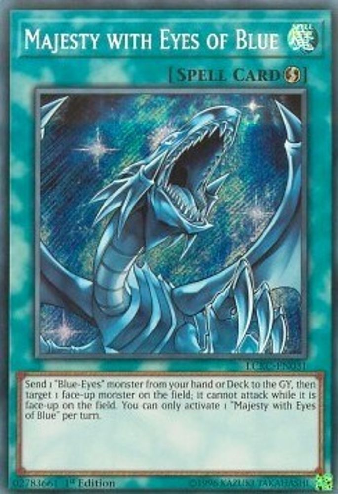 Majesty with Eyes of Blue (LCKC-EN031) - Secret Rare