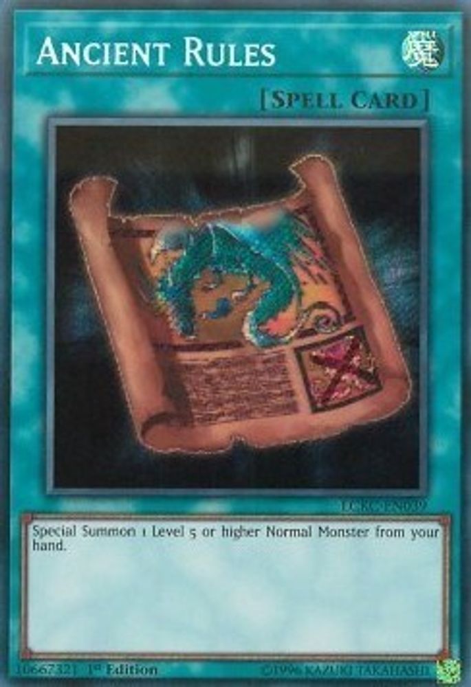 Ancient Rules (LCKC-EN039) - Secret Rare