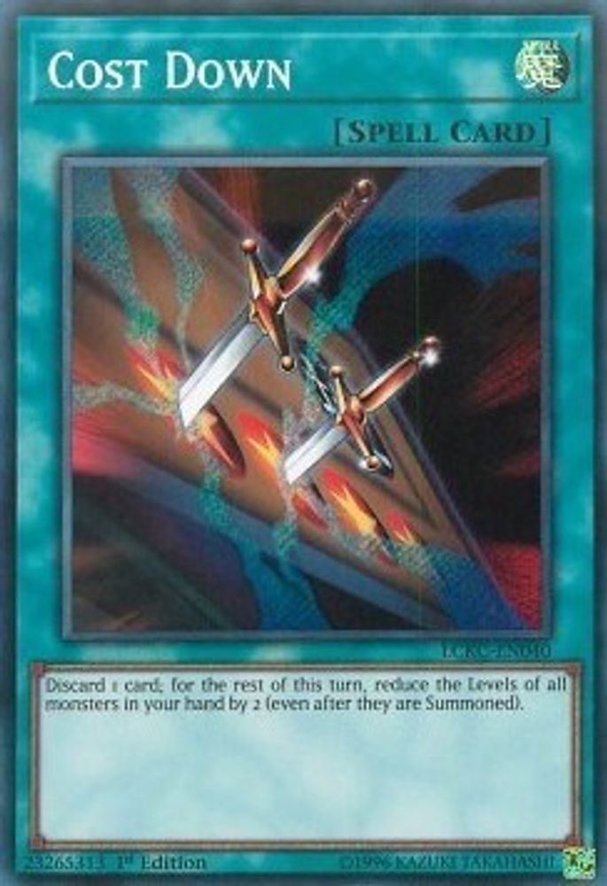Cost Down (LCKC-EN040) - Secret Rare