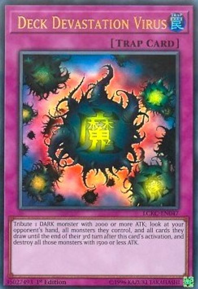 Deck Devastation Virus (LCKC-EN047) - Ultra Rare