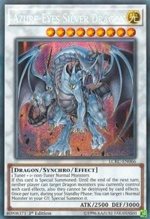 Azure-Eyes Silver Dragon [LCKC-EN066] Secret Rare