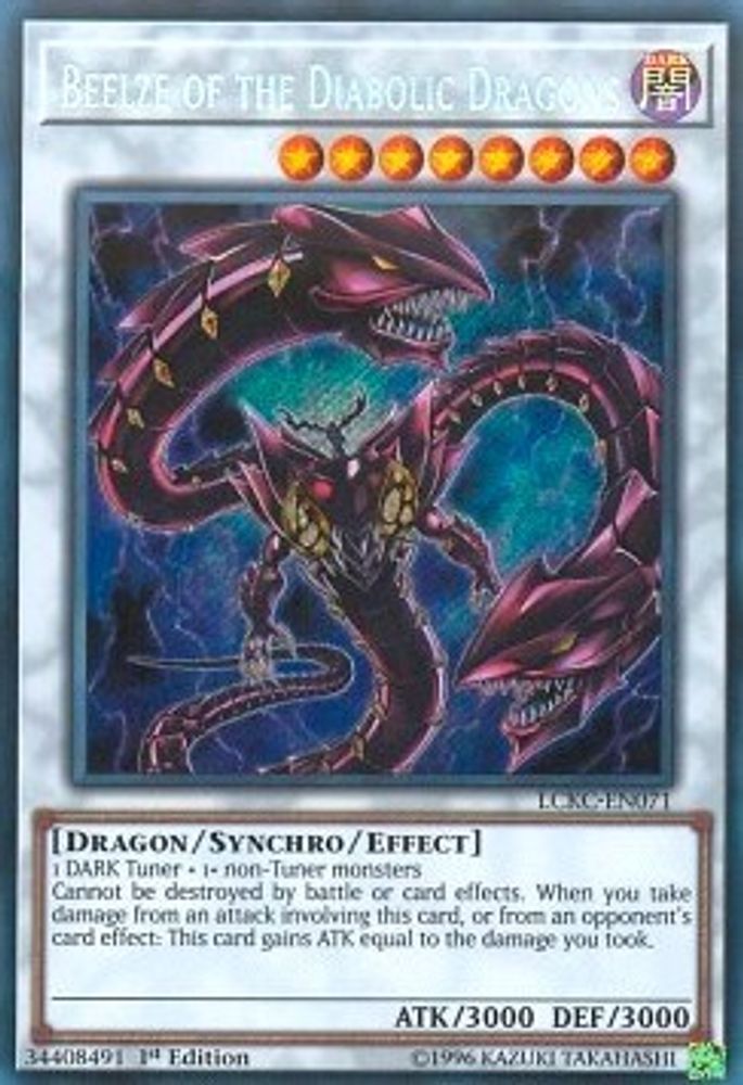 Beelze of the Diabolic Dragons (LCKC-EN071) - Secret Rare