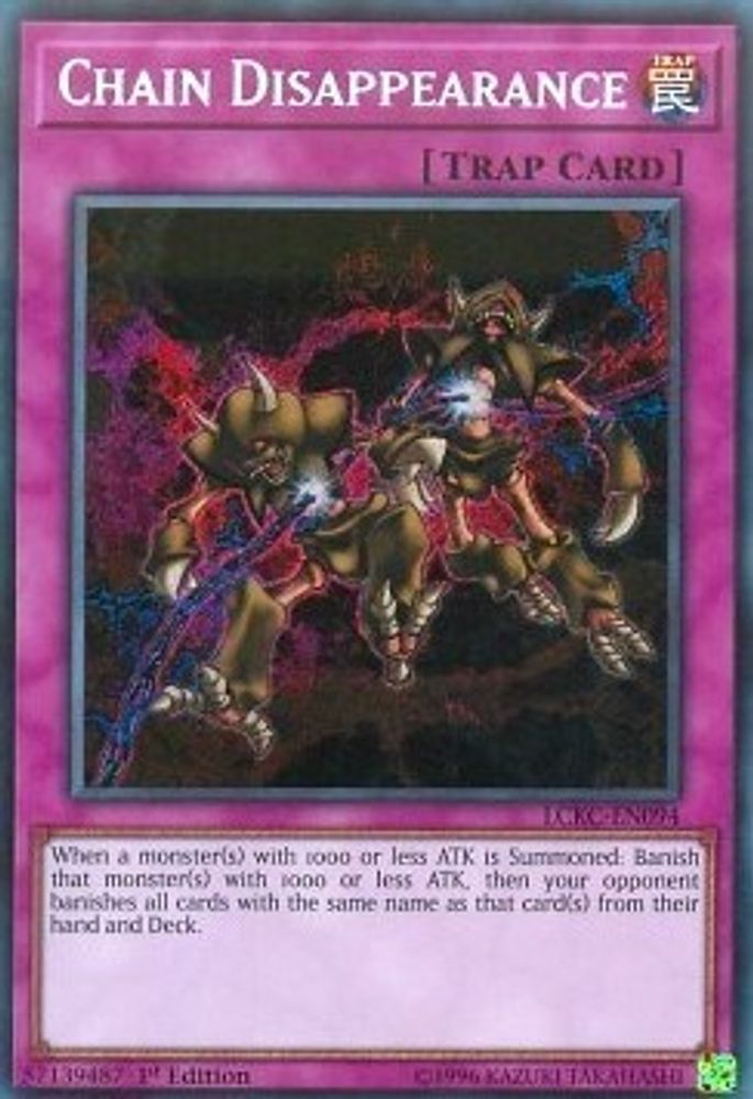 Chain Disappearance (LCKC-EN094) - Secret Rare